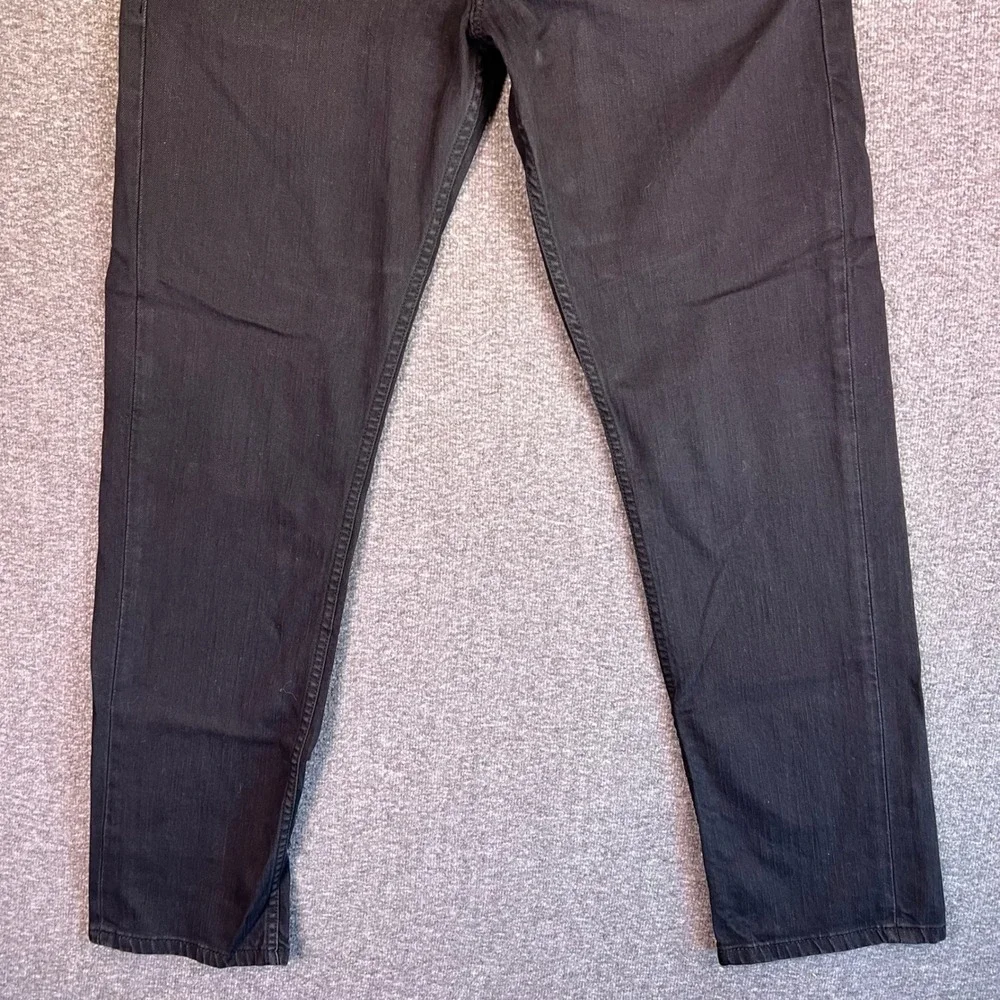Levis 511 Jeans Mens 36x30 Black Grunge Skinny Casual‎ Slim Stretch Denim Retro